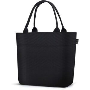 Insulated Lunch Bag for Women, Leakproof Thermal Cooler Tote, 10L Black